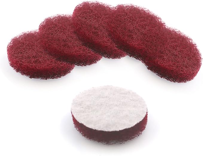 Heavy Duty Scour Pads, Non-Scratch Scrub Sponges, ULIFESTAR 5PCS Dish Scrubber Scouring Pads, Dual-Sided Reusable Household Scrub Pads for Dishes,Dish Cleaning Tool,Kitchen Scrubbers & Metal Grills