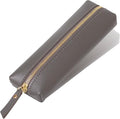 PU Pencil Pen Case Portable Stationery Bag Big Capacity Pencil Pouch Cosmetic Organizer Bag for School Office Woman Man (Dark grey)