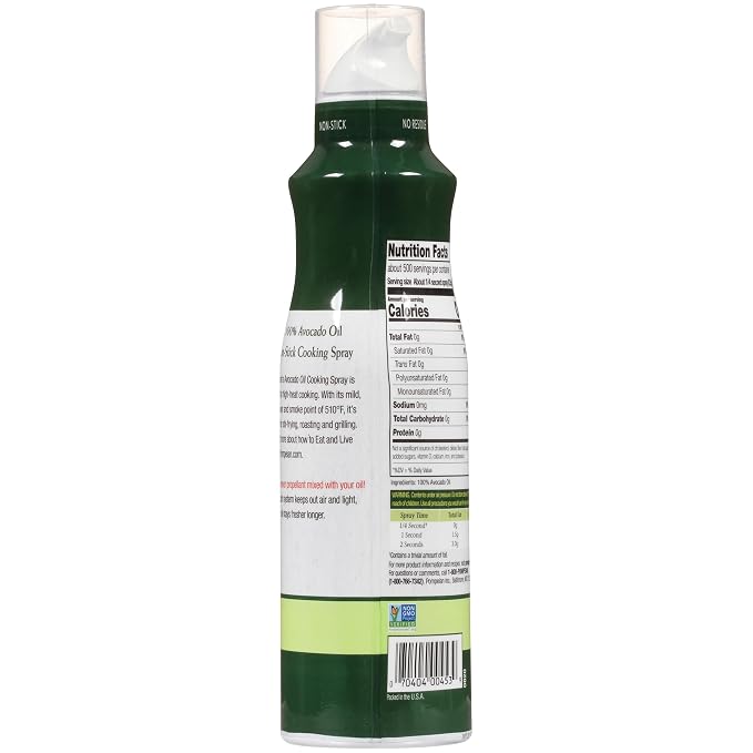 Pompeian Keto Blend Cooking Spray with Extra Virgin Olive Oil and Avocado Oil - (6 Pack) 5 Fl Oz - No Propellants - Mild, Buttery Flavor for Sautéing, Stir-Frying, and Roasting
