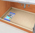 SIKADEER 31" x 22" Under Sink Mat Waterproof, Silicone Mat Kitchen Drawer Shelf and Cabinet Liner, Sink Protector for Kitchen Organizers and Storage, Boot Tray Pet Food Mats