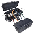 Flemoon [2 Pack] Medium Outdoor Electrical Box Waterproof, Outdoor Plug | Electrical Box (11.5x5.2x4 inch) w/6 Cable Entry Ports, Extension Cord Cover for Power Strip, Timer, Holiday Light, Gray