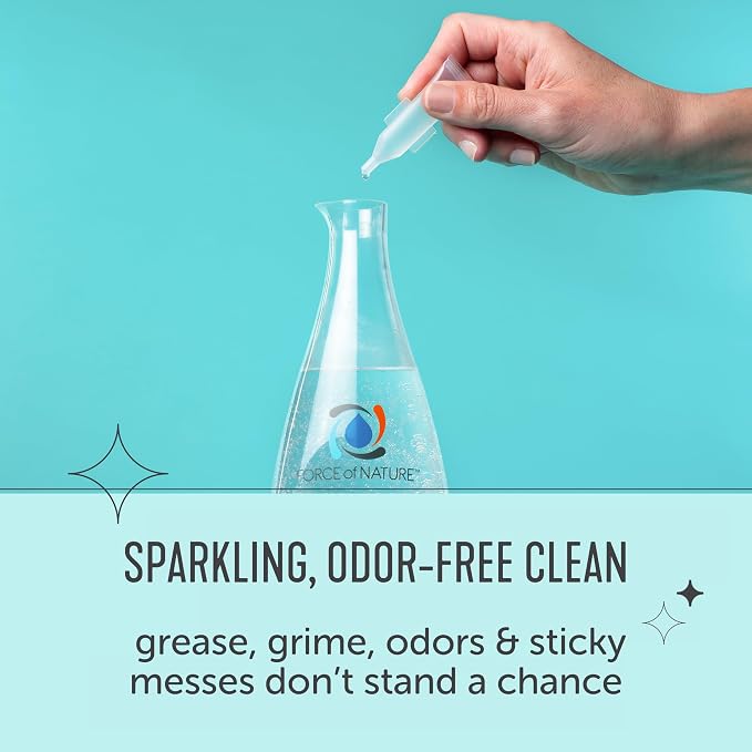 Force of Nature Cleaner & Deodorizer Capsule Refills - 30 ct | Non-Toxic Multi Purpose Cleaning, Deodorizing - Refills Make 30 Bottles (12 oz each), Replaces Multiple Cleaners