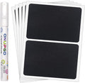 ONUPGO Chalkboard Pantry Labels - 48 Pack Large Stickers for Big Bins Boxes, Food Labeling, Waterproof Kitchen Pantry Names for Containers and Jars