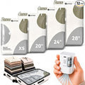 Travel Vacuum Bags with Electric Pump: 12 Pack XS/S/M/L Vacuum Seal Bags for Clothes, up to 80% Space Saver Compression Packing Bags for Suitcase, Carry-On, Cruise, Dorm & Seasonal Storage