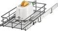 Pull Out Shelves - 11" W x 22" D Soft Close Pull Out Cabinet Organizer 1 Tier - Sliding Shelves with Shelf Liner - Heavy Duty Steel Wire Drawers for Kitchen Cabinets, Pantry, Bathroom