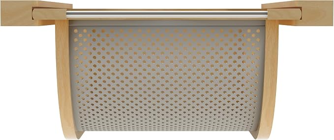 REV-A-SHELF Natural Maple/Stainless-Steel Produce Basket for 18” Base Cabinets