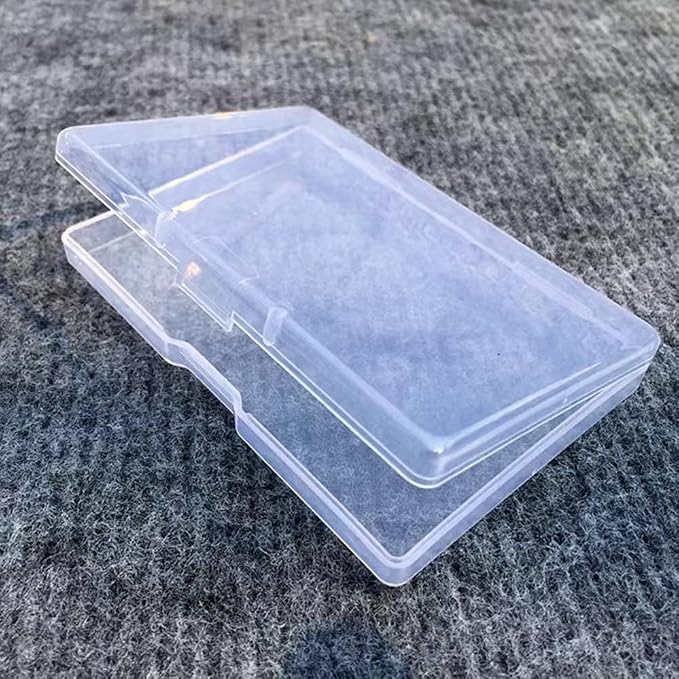 8 Pack Business Card Case,Credit Cards Case,plastic Business Card Holder,plastic Business Card Container with Hinged Lid for Card,Accessories,Crafts,Learning Supplies,Screws,Drills