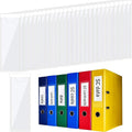 Chinco 30 Pack Self-Adhesive Index Card Pockets with Top Open for Loading - Ideal Index Card Holder for Organizing and Protecting - Crystal Clear Plastic (1.2 x 3.35 Inches)
