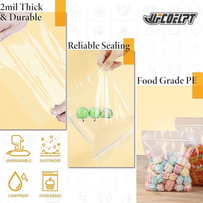 1000 Count 2x3 Small Plastic Bags, Resealable Mini Zip Baggies, 2mil Reclosable Tiny Zipper Lock Bags for Jewelry, Pills