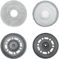2 Mopping Pads and 2 Robot Sweeper Mop Pad Holder Rag Tray for Dreame X20/X20 PRO/X20 PRO PLUS/X30/X30 Pro/S10 Pro Ultra/X10 Series/X40 Robotic Arm Series OEM Accessories