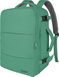 Taygeer Travel Backpack for Women, TSA Friendly Bag for Business Hiking | 40L Airline Approved Carry On Bag with 17.3 inch Laptop Compartment, Backpack Carry On Luggage for friend Gym Sport, Green