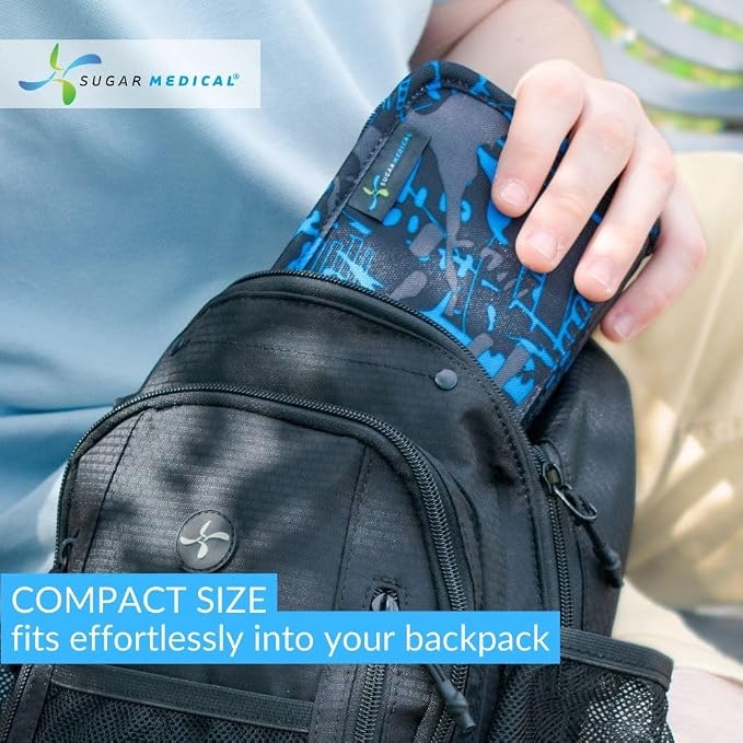 Sugar Medical Diabetes Supply Case | Medical Supplies Travel Bag | Glucose Meter Organizer | Diabetic Care Products | Glucometer Kit (Alex)