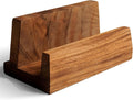 SHUMARU Cutting Board Holder for Countertop - Solid Hardwood Stand for Premium Butcher Blocks - Fits One 2" Thick or Two 1" Cutting Boards - Heavy-Duty Kitchen Organizer with Anti-Tip Rear Support