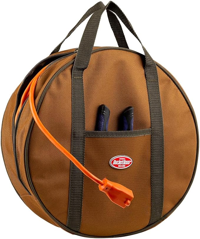 Bucket Boss Cable Bag in Brown, 69000, Brown|brown