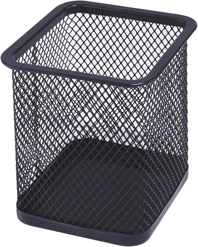 HSYMQ Pen Holder for Desk, Wire Mesh Pencil Cup Holder for Desk Organizer for Office Supplies