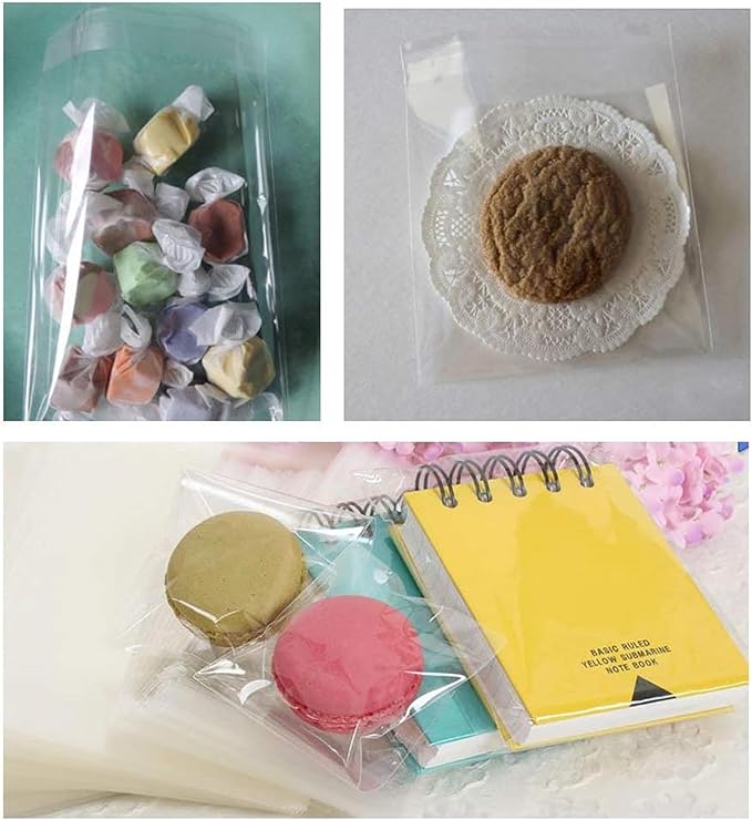 The Elixir Packaging 400 Count 11 x 14 Clear Poly Bag with Suffocation Warning Reclesable Transparent Plastic Tote Backpack Mailer Bag, Food Grade Material, 1.5 Mil Thickness