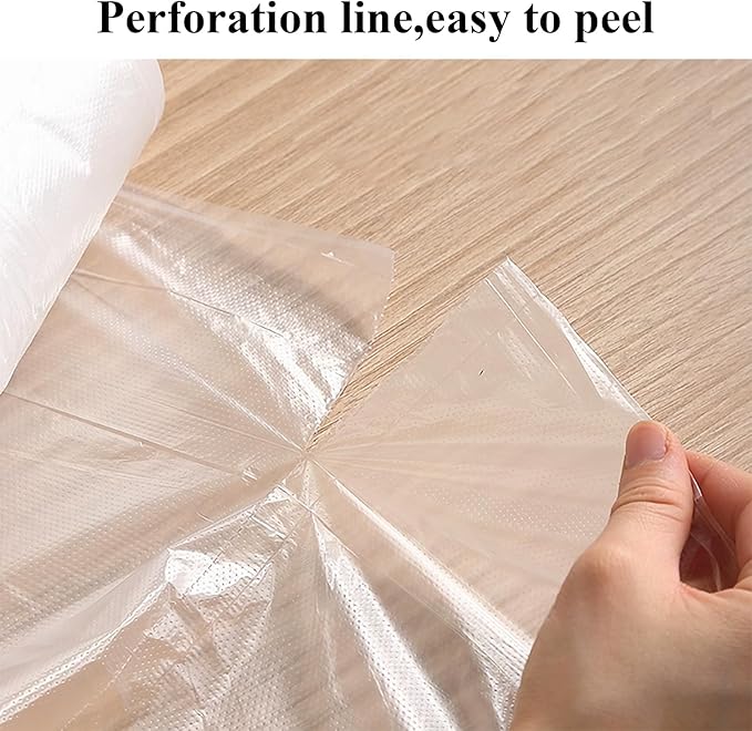 2 Rolls Plastic Produce Bags for Groceries, 30x50cm(12x20in) Durable Clear Food Storage Bags for Bread, Fruits, Vegetables, Shopping Poly Packing Bag, 700 Pcs