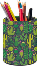 Cactus Pen Holder Pencil Cup for Desk Organizer | Cute Makeup Brush Holder PU Multifunctional Office Suppliesfor Decor Home Classroom School