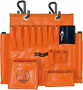 Lineman Tool Board, Aerial Apron, Bucket Truck Tools Organizer with Over 16 Pockets, Tool Organizer for Bucket Trucks and Lineman, Includes Two 2” Bucket Hooks