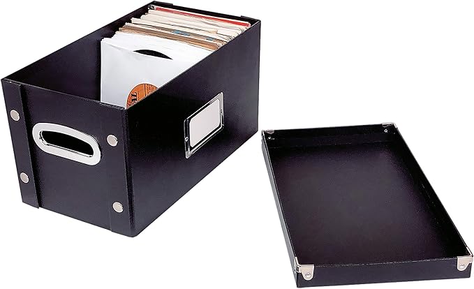 Snap-N-Store 45 RPM, Vinyl Box Black SNS02079