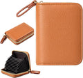 Credit Card Wallet, RFID Card Case Wallet, Zipper Card Cases Holder for Men Women, RFID Blocking, KeyChain Wallet, Compact Size Card Organizer Case for Women