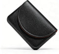 Business Card Holder，PU Leather Business Card Case Wallet Black | Pocket Travel Name Card Case for Men and Women Gift，Portable Magnetic Business Card Carrier for Purse