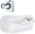 1pc Shoe Washing Machine Bag, Sneaker Laundry Bag for Washing Machine, Extra Long and Thick Microfibre Fluff, Reusable for Washer and Dryer (1pc, White)