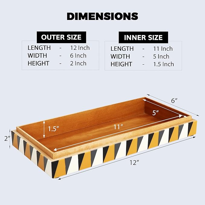 Handicrafts Home Large Decorative Storage Box with Lid, Coffee Table Storage Box, Decorative Remote Control Holder, Keepsake Storage Box for Living Room & Shelf Decor, Puzzle Guild 12 x 6 x 2