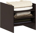 Furinno Cubicle 3-Shelf Cube Insert, Cube Organizer, Dark Oak | 13.3W x 13.4H, Fits into Furinno Extra Thick Cubes, for Organizers and Storage (Does not fit IKEA Kallax Shelving)