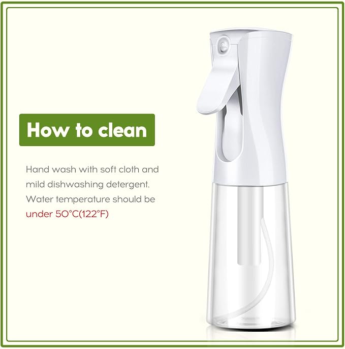 Mistifi Oliver Oil Sprayer for cooking, Spray bottle 12oz, Non-Aerosol Refillable Dispenser Oil Mister FS604 Salad Style