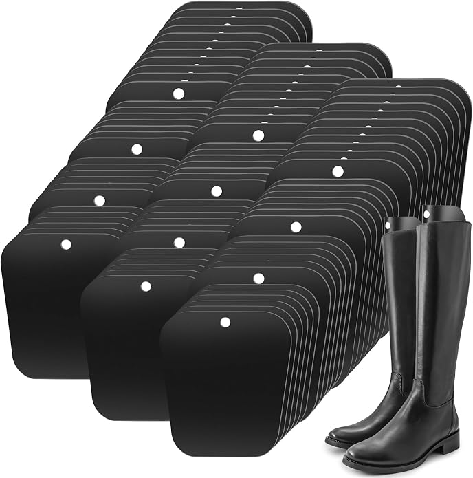FoldTier 60pcs (30 Pairs) Boot Shaper Inserts Tall Boot Support Reusable Stand Insert Holder for Women Men