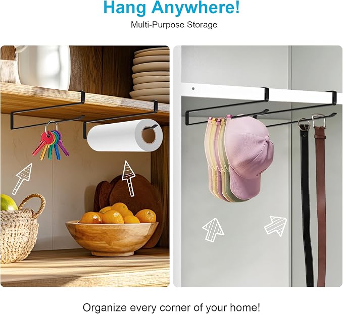 4Pack Tumbler Lid Organizer for Corner Cabinets, Space-Saving Coffee Cup Holder, Water Bottle Accessories Storage, Kitchen Organization, No Adhesive or Drilling Needed up to 48 Lids(Black)
