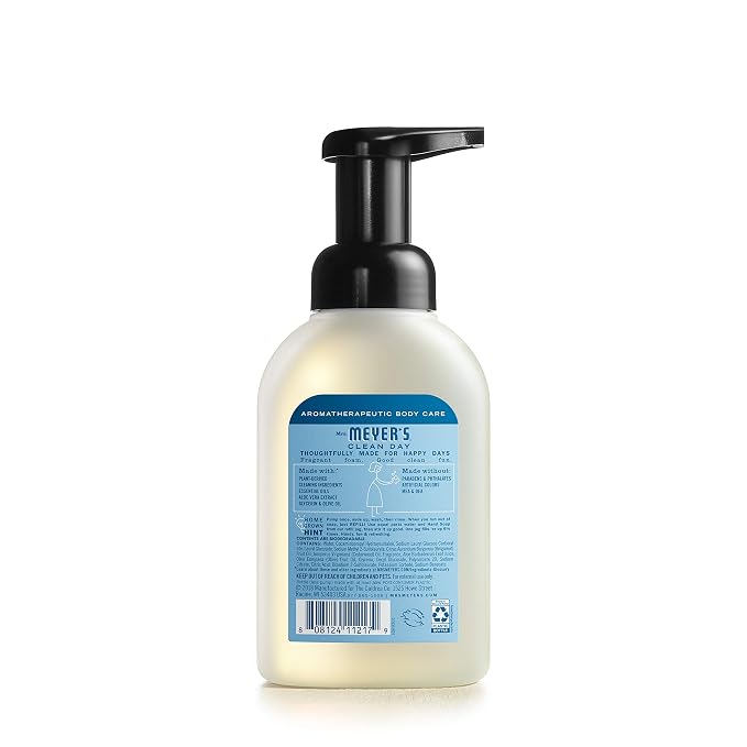 Mrs. MEYER'S CLEAN DAY foaming Hand Soap, Rainwater Scent (10 Fl Oz (Pack of 4))