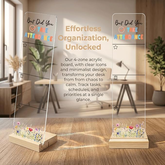 Monitor Memo Board Portable Sticky Note Holder with 200 Sheets Sticky Notes