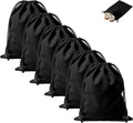 Upgraded Shoe Bags for Travel, 6 Pack Soft Flannel/Cloth/Fabric | Large 17.7 x 13.8 Inches | Fits One Pair of Shoes up to Men's US Size 13 | Washable & Reusable | Ideal for Suitcase Packing