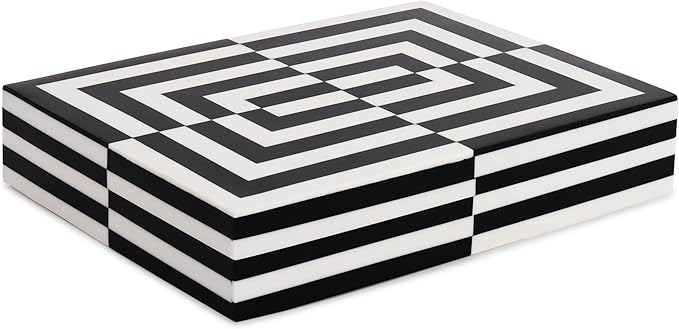Handicrafts Home Decorative Box 8x6 – Photo Storage Box, Jewelry Organizer, Modern Decorative Storage Box with Lid, Bohemian Table Décor, Vintage Keepsake Box for Shelf or Coffee Table Décor