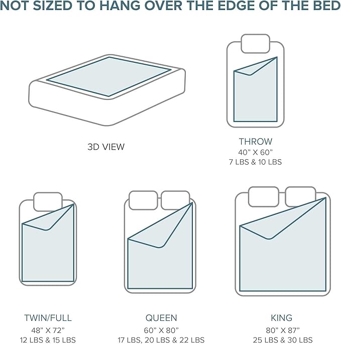 Bare Home Weighted Blanket King Size 30lb (80" x 87") for Adults - Minky Fleece - Premium Heavy Blanket Nontoxic Glass Beads (Grey, 80"x87")