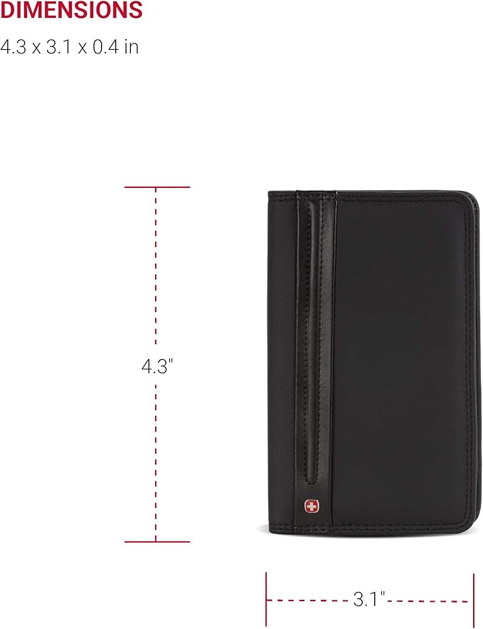 Wenger Luggage Diplomat Personal Card File 156, Black, One Size
