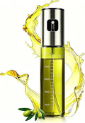 Cooking Oil Spray Bottle, Olive Oil and Avocado Oil Spray Bottle, 100ml Olive Oil Spray Bottle, Kitchen Tools, Air Fryer, Salad, Frying, Grilling (light-blocking glass)-Silver