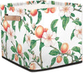 TropicalLife Floral Peach Storage Cube, 13 Inch Fabric Cube Storage Organizer Bin for Shelves Clothes, Decorative Foldable Storage Boxes