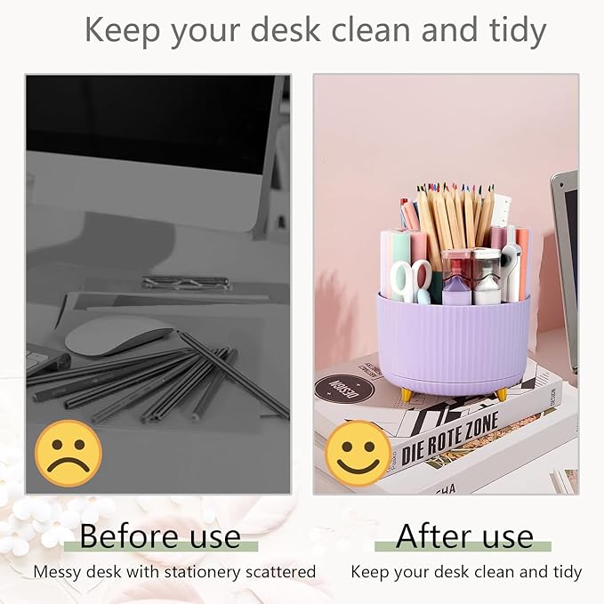 suniya Office Supplies,Desk Accessories,with Stapler,Tape Dispenser,Staple Remover,Scissor,Ballpoint Pen,Sticky Notes,Clear Tape,Staples,Desk Organizer,Ruler,Binder,Best Gift Set(Purple)