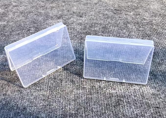 12 Pack Business Card case,Business Card Holder,Credit cards Case,Eyelash Case Holder,Plastic Clear Small storage Case for business cards, credit cards ,eyelash and Gadgets
