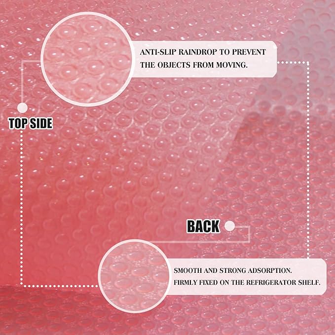 10Pcs Refrigerator Liners, Washable Fridge Liner Shelf Mats Refrigerator Pads for Cupboard Cabinet Drawer Home Kitchen Accessories Organization (Pink)