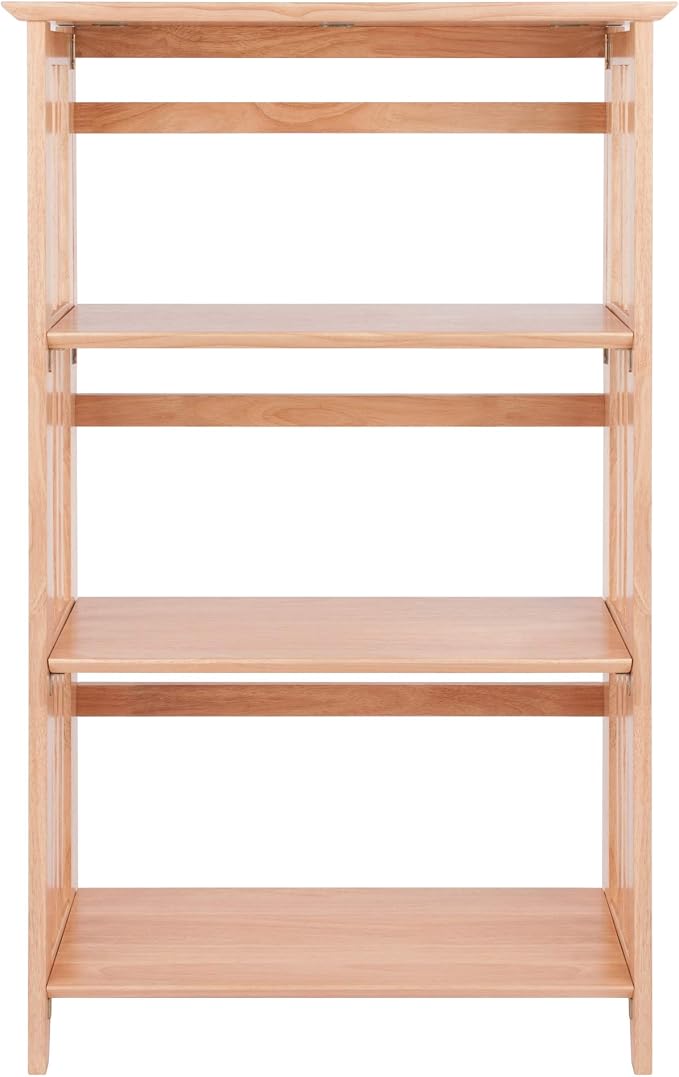 Winsome Mission Beech Wood 4-Tier Shelf, Natural