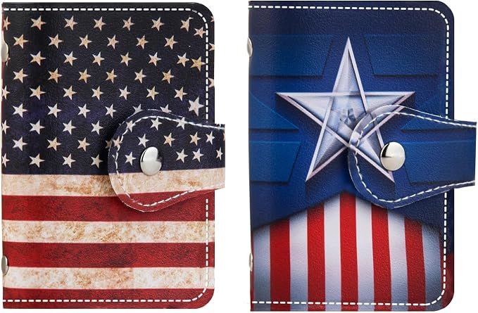 2 Pcs Credit Card Holder and business card holder，Sd Card Holder Each Has 26 Card Organizers, 2024 New Credit Card Holders book for Men and Women.