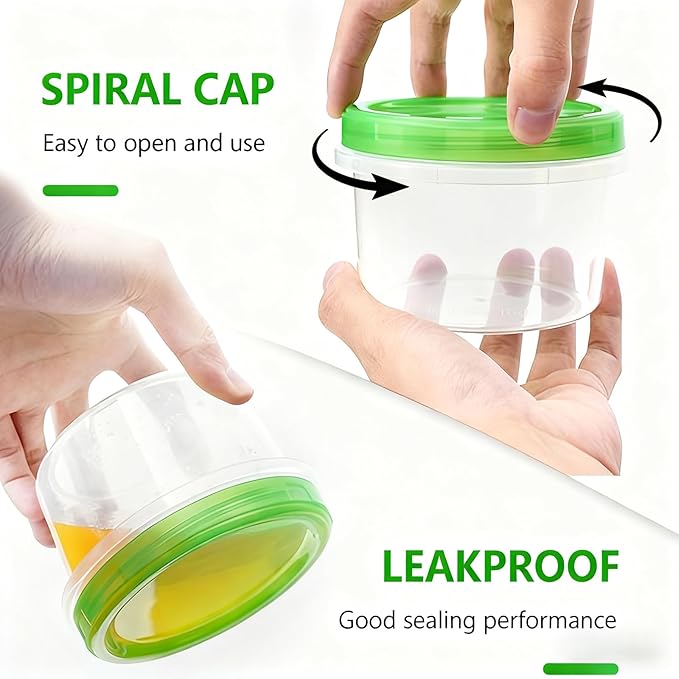 Airtight Food Storage Containers, 6 Pack 16 Oz, Leakproof, BPA-Free, Stackable Kitchen & Pantry Organizers for Dry Food, Meal Prep, Snacks, Leftovers, Microwave, Dishwasher and Freezer Safe