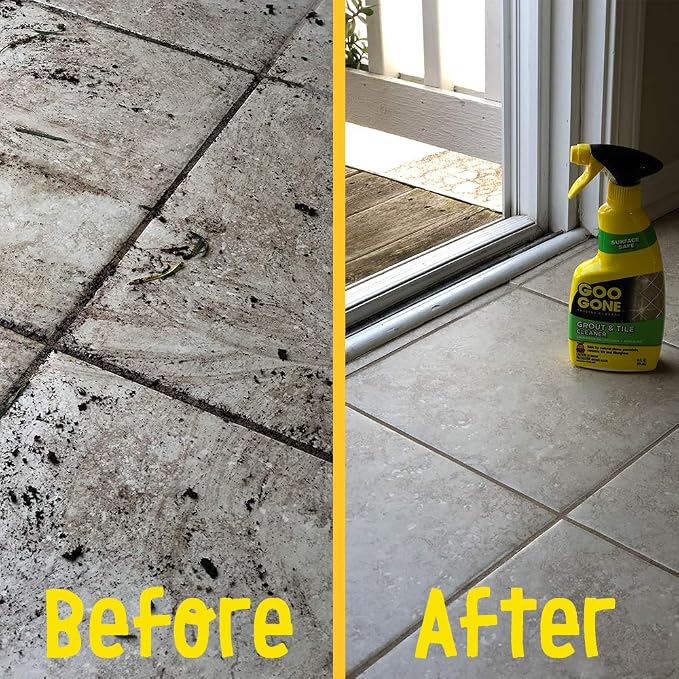Goo Gone Grout & Tile Cleaner - Stain Remover - 14 Fl. Oz. | Grout & Tile Cleaners