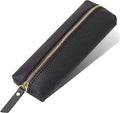 PU Pencil Pen Case Portable Stationery Bag Big Capacity Pencil Pouch Cosmetic Organizer Bag for School Office Woman Man (Black)