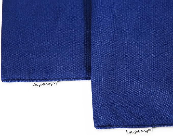 100% Cotton Canvas Travel Laundry Bag, 2-Pack (Large, Navy)