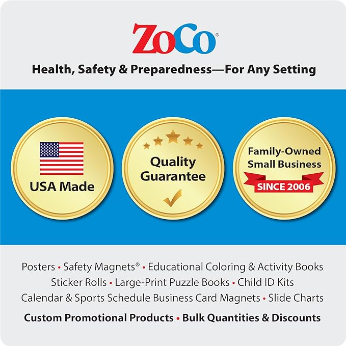 ZOCO – 10 Ways to Manage Stress – SEL & Mindfulness Poster for Teens, Laminated 17x22 – School Counselor & Therapy Office Decor